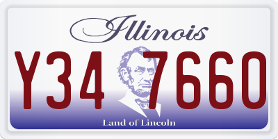 IL license plate Y347660