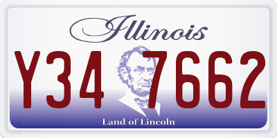 IL license plate Y347662