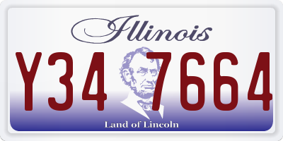 IL license plate Y347664