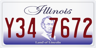 IL license plate Y347672