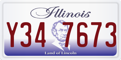 IL license plate Y347673