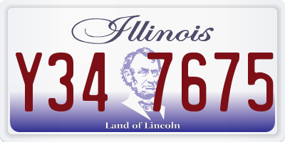 IL license plate Y347675