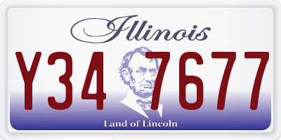 IL license plate Y347677