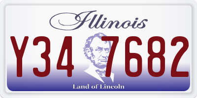 IL license plate Y347682