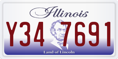 IL license plate Y347691