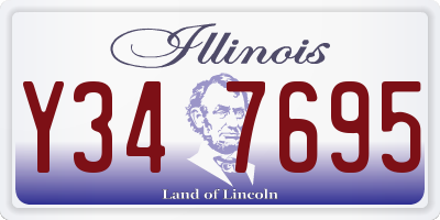 IL license plate Y347695