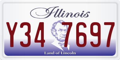 IL license plate Y347697