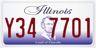 IL license plate Y347701