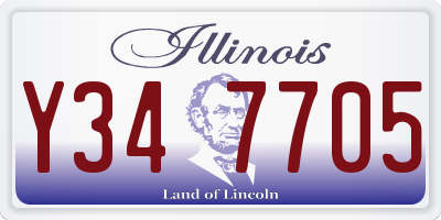 IL license plate Y347705