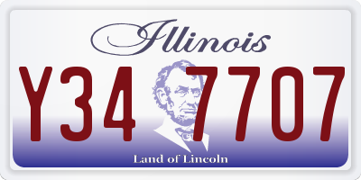 IL license plate Y347707