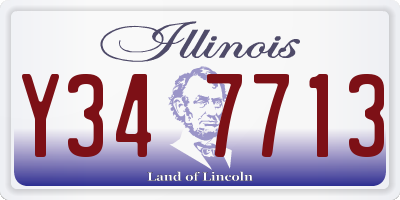 IL license plate Y347713
