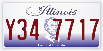 IL license plate Y347717