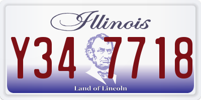IL license plate Y347718