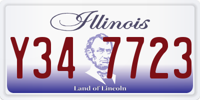 IL license plate Y347723