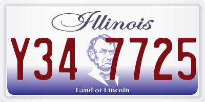 IL license plate Y347725