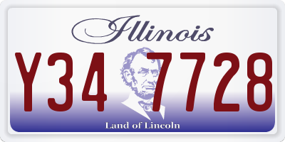 IL license plate Y347728