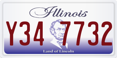 IL license plate Y347732