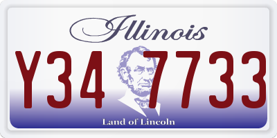IL license plate Y347733