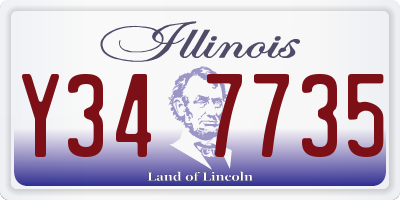 IL license plate Y347735