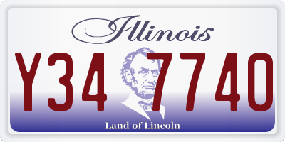 IL license plate Y347740