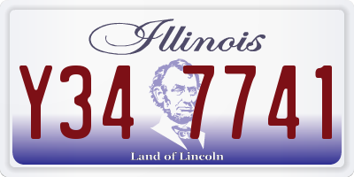 IL license plate Y347741