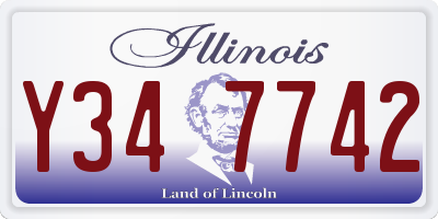 IL license plate Y347742