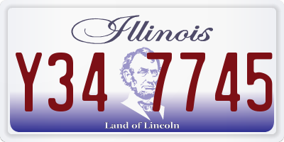 IL license plate Y347745