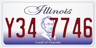 IL license plate Y347746