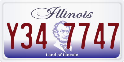 IL license plate Y347747