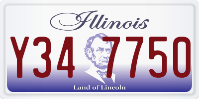 IL license plate Y347750