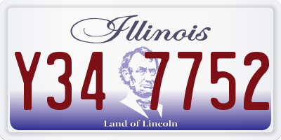 IL license plate Y347752