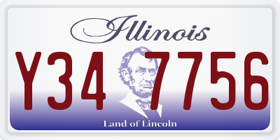 IL license plate Y347756