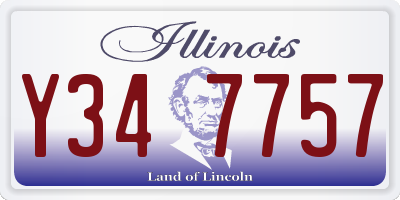 IL license plate Y347757