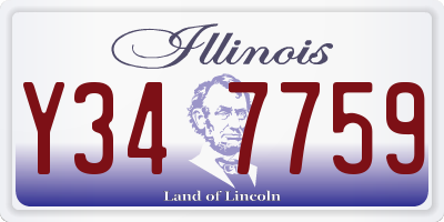 IL license plate Y347759