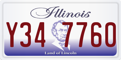 IL license plate Y347760