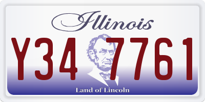 IL license plate Y347761