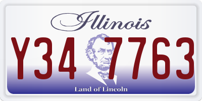 IL license plate Y347763