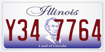 IL license plate Y347764
