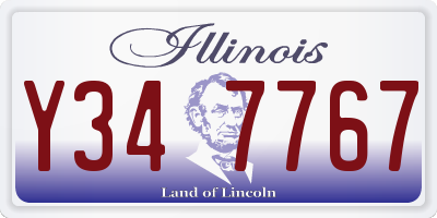 IL license plate Y347767