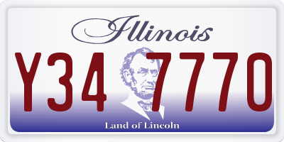 IL license plate Y347770