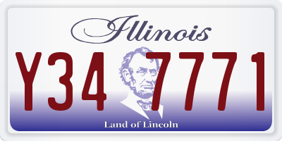 IL license plate Y347771