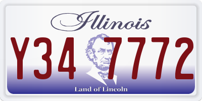 IL license plate Y347772