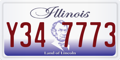 IL license plate Y347773