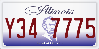IL license plate Y347775