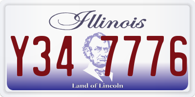 IL license plate Y347776