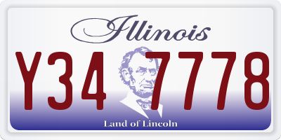 IL license plate Y347778