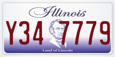 IL license plate Y347779