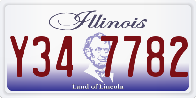 IL license plate Y347782