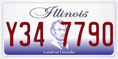 IL license plate Y347790