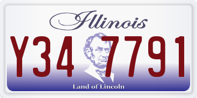 IL license plate Y347791